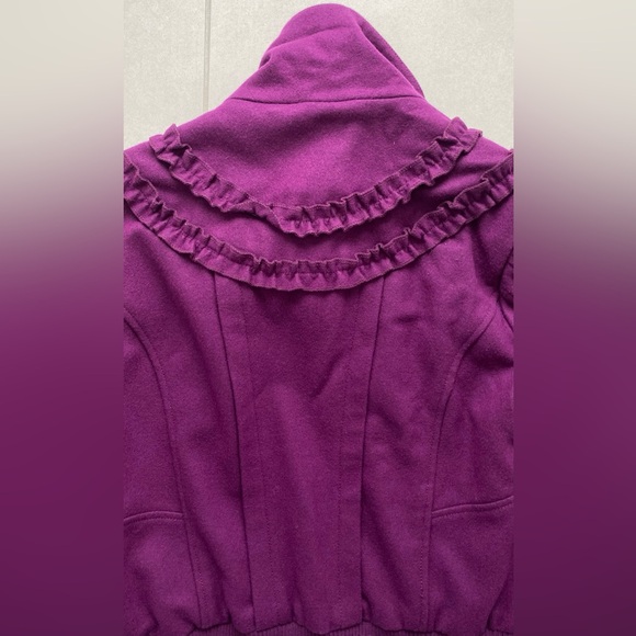 Steve Madden Purple Ruffle Jacket – Sz M - Picture 12 of 13